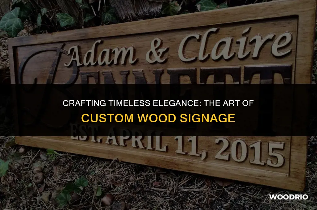 have a wood sign made