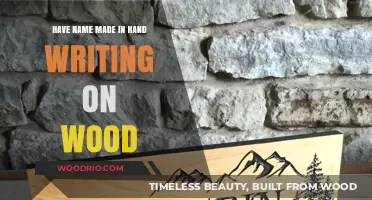 Crafting Legacy: The Art of Hand-Carved Wooden Nameplates