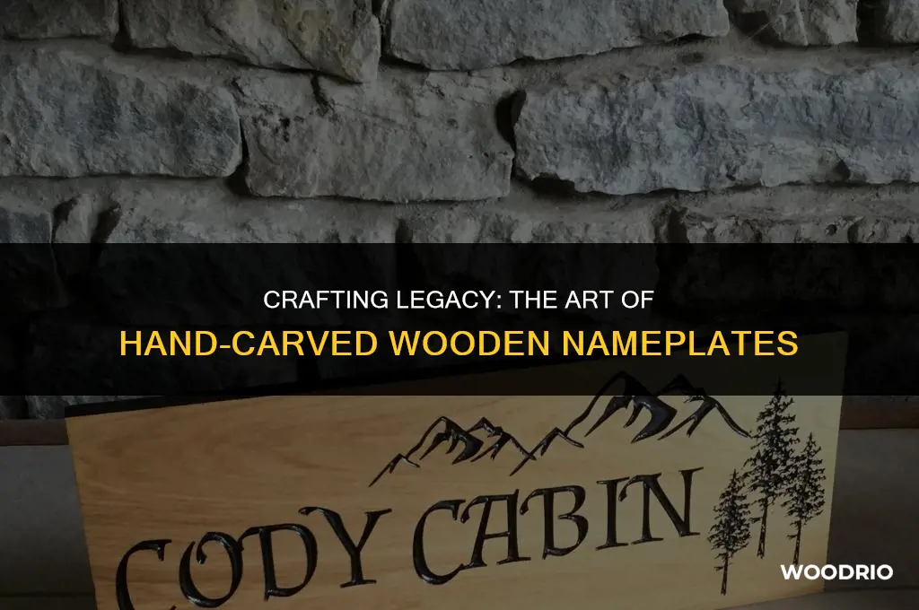 have name made in hand writing on wood