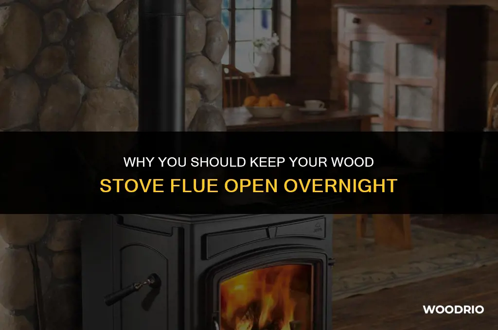 have to leave wood stove flu open all night