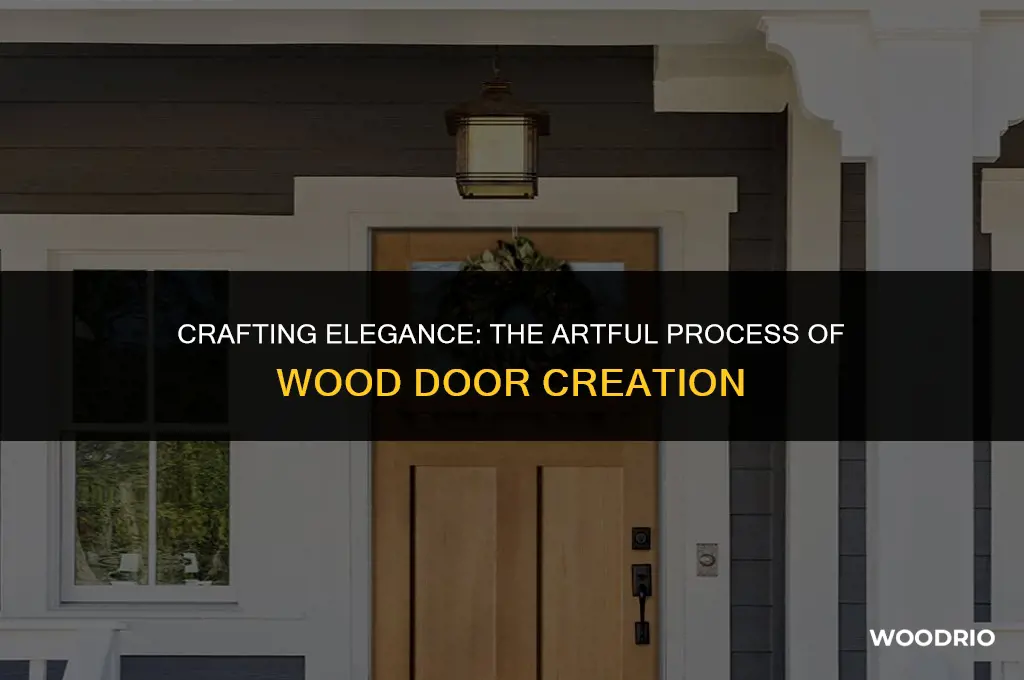 how a wood door is made