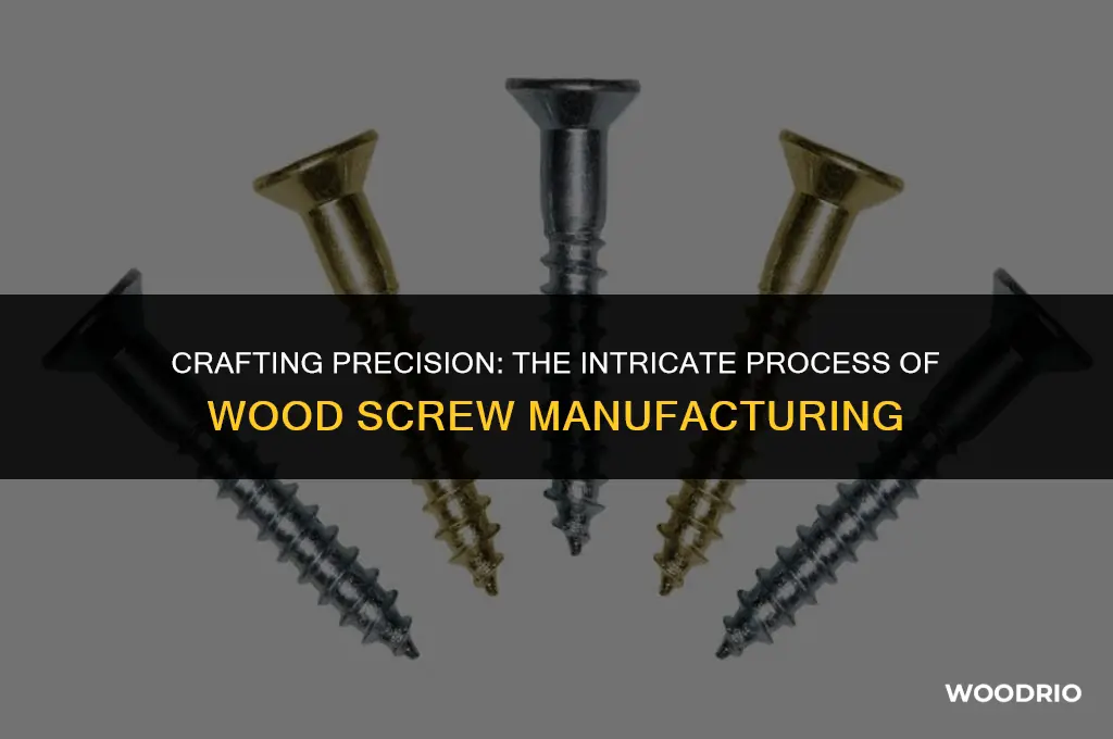 how a wood screw is made