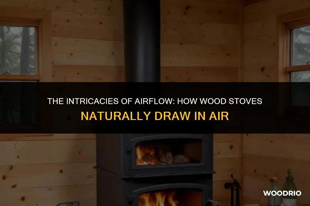 how a wood stove draws in air