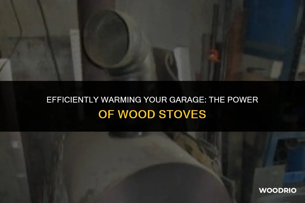 how a wood stove heats garage