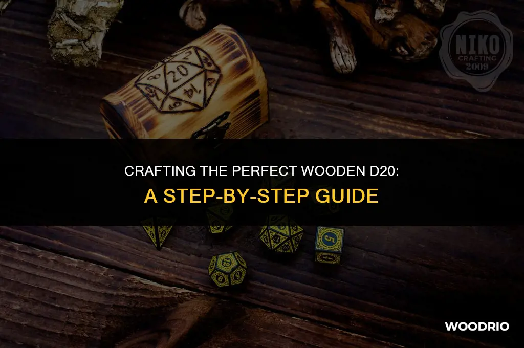 how a wooden d20 is made