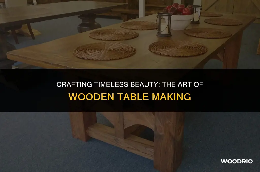 how a wooden table is made