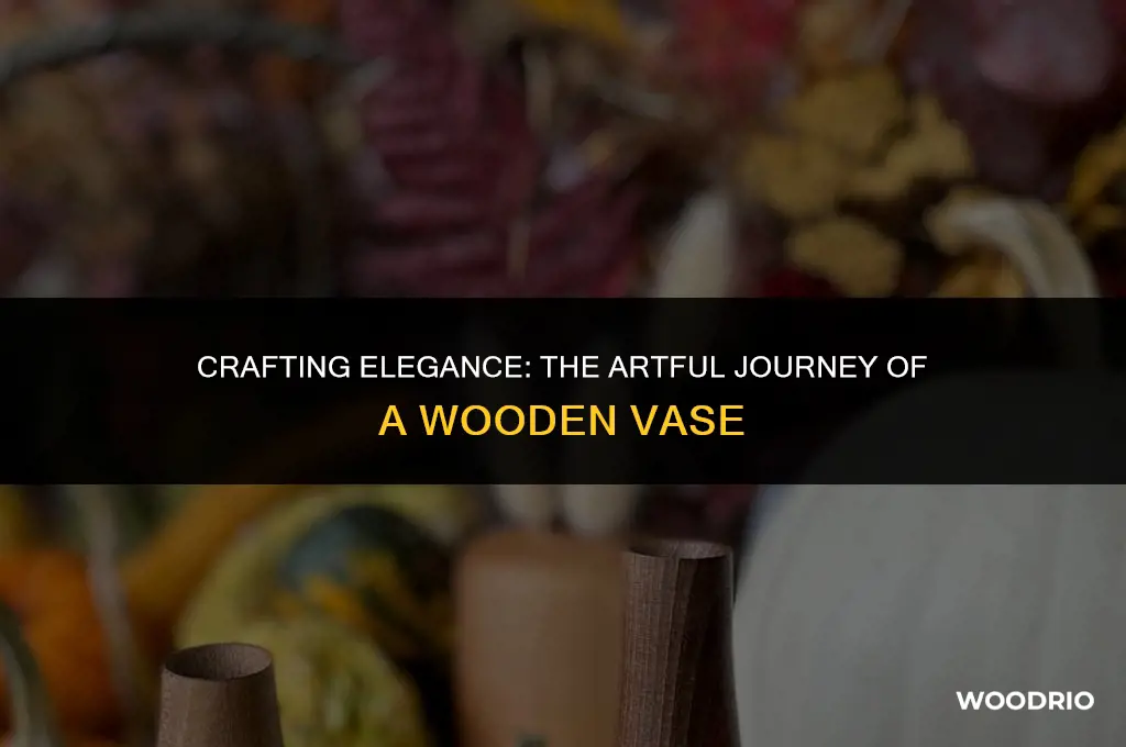 how a wooden vase is made