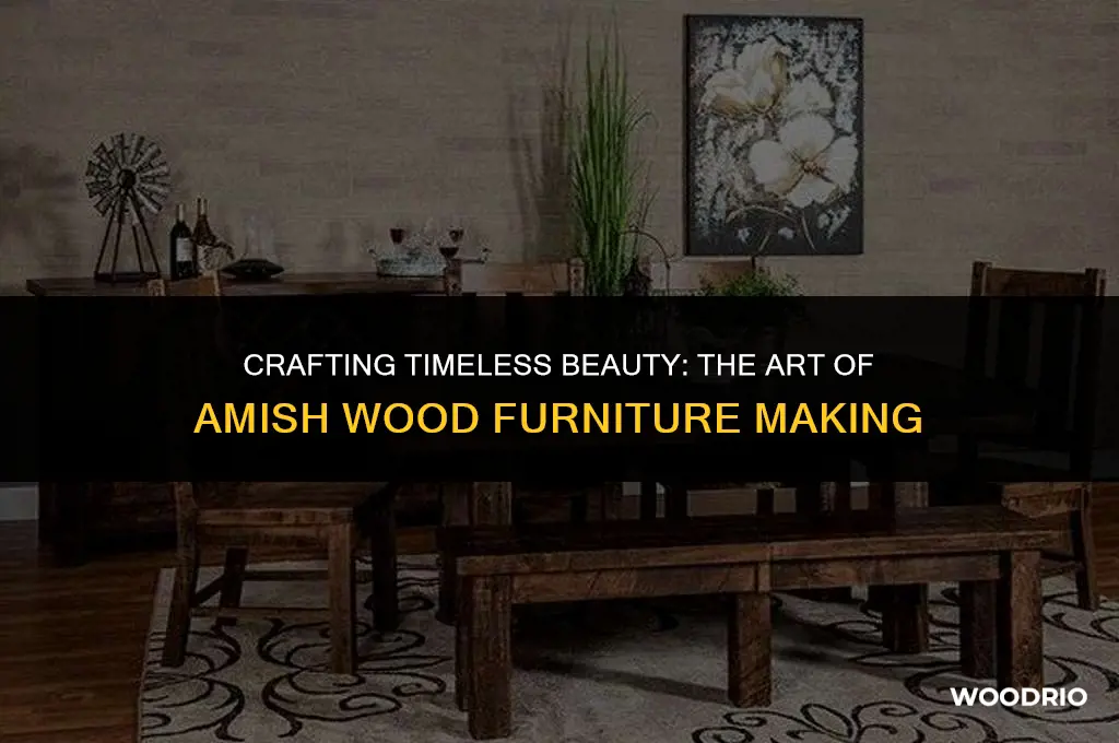 how amish wood furniture is made