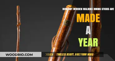 Crafting Nature's Companions: The Annual Production of Wooden Hiking Sticks