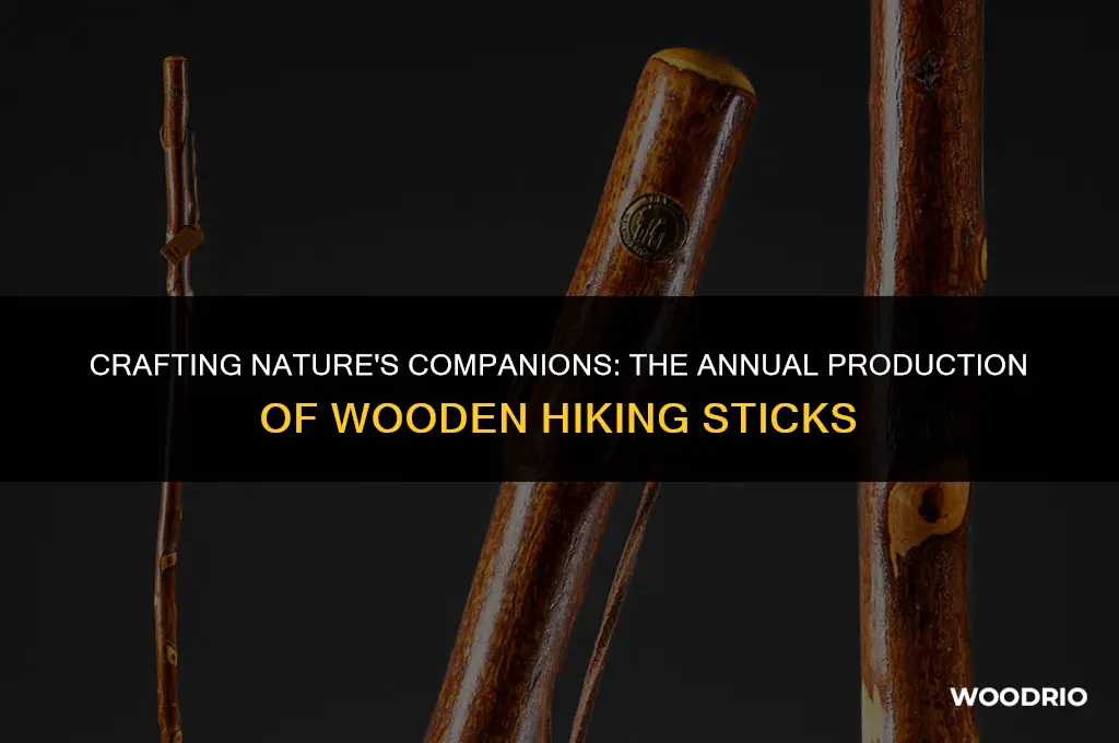 how any wooden walking hiking sticks are made a year