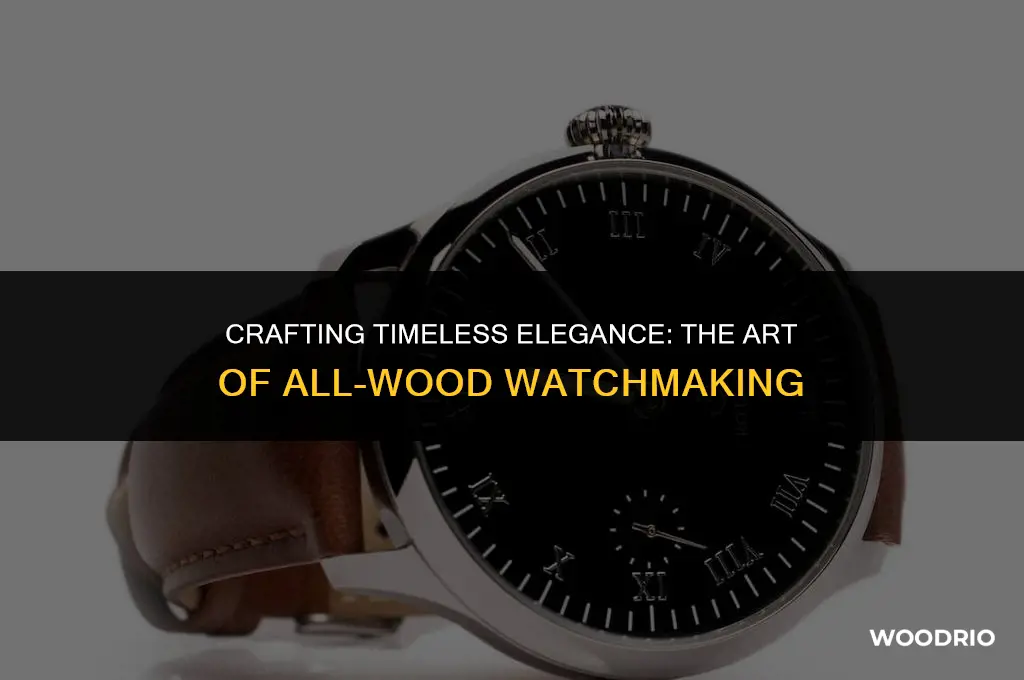 how are all wood watches made