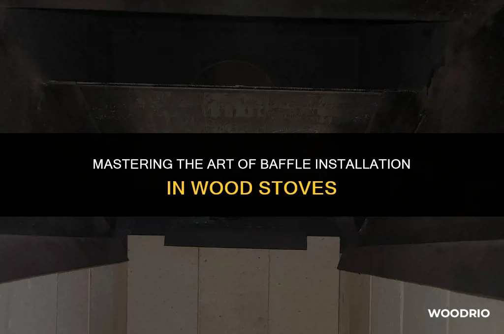 how are baffles installed in a wood stove