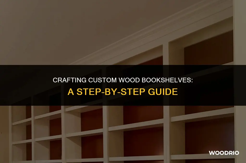 how are custom wood bookshelves made