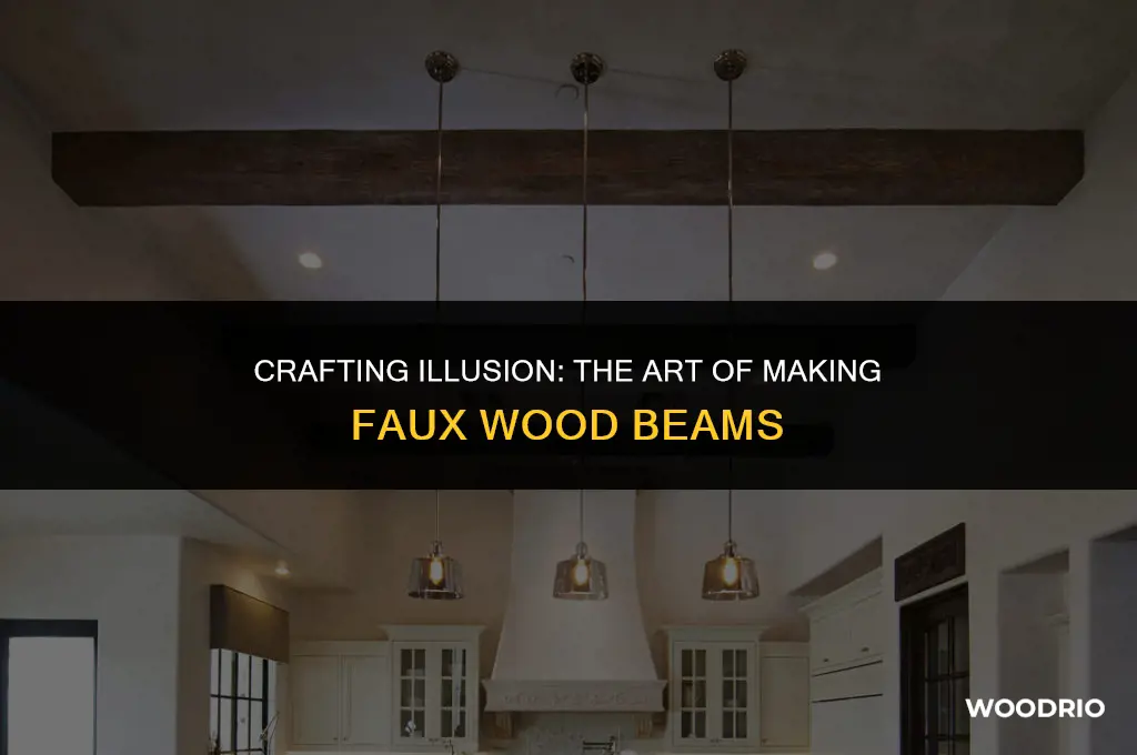 how are faux wood beams made