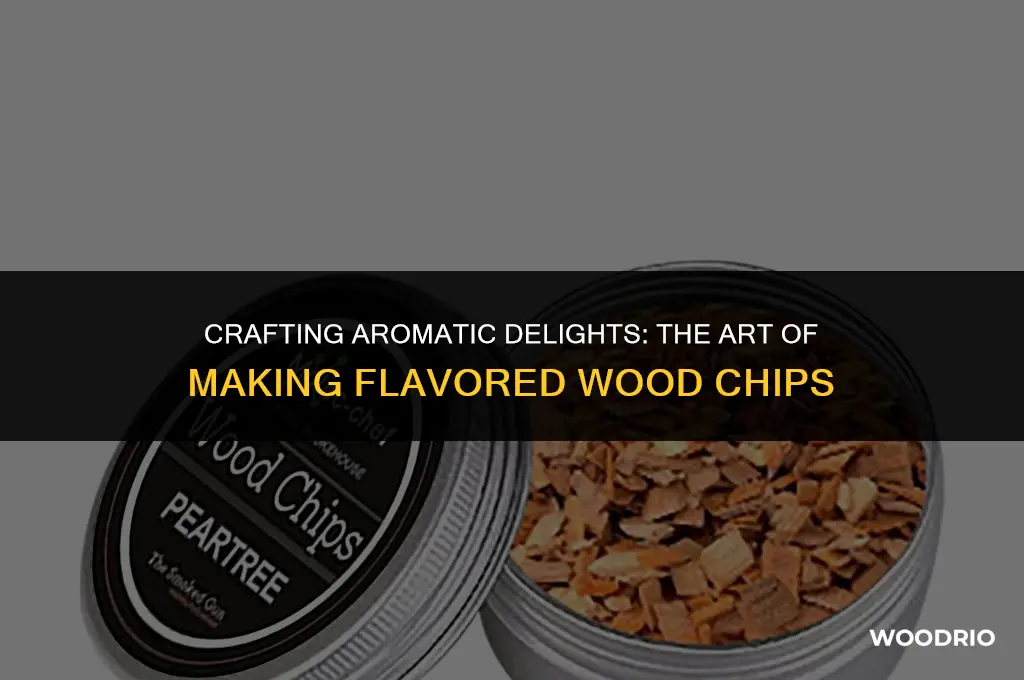 how are flavored wood chips made