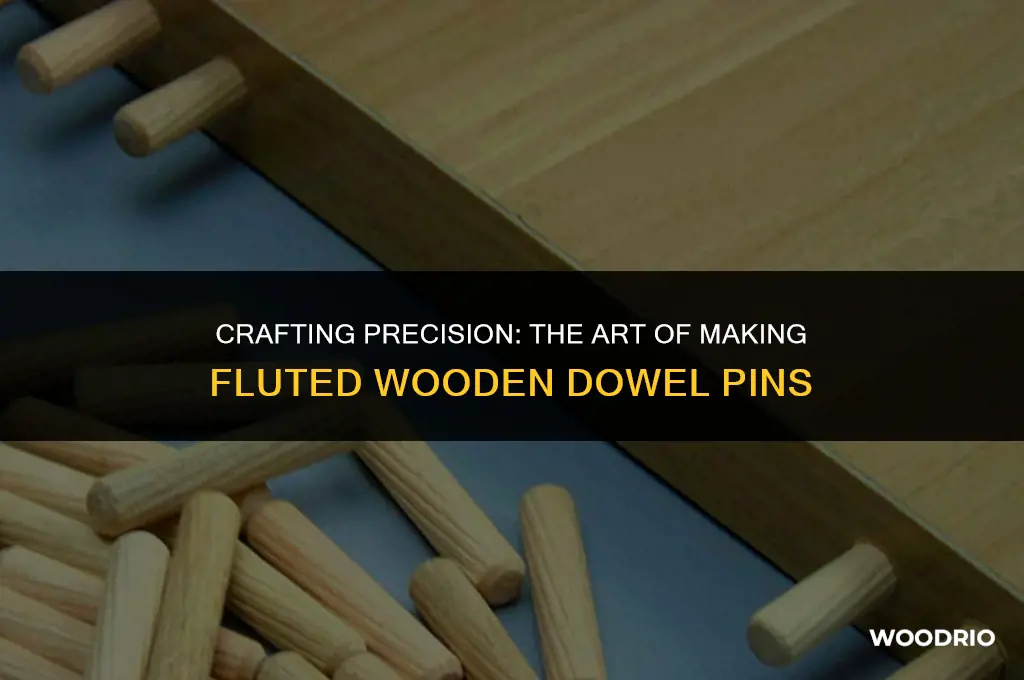 how are fluted wooden dowel pins made