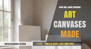 Crafting Grandeur: The Artistry Behind Large Wooden Canvases