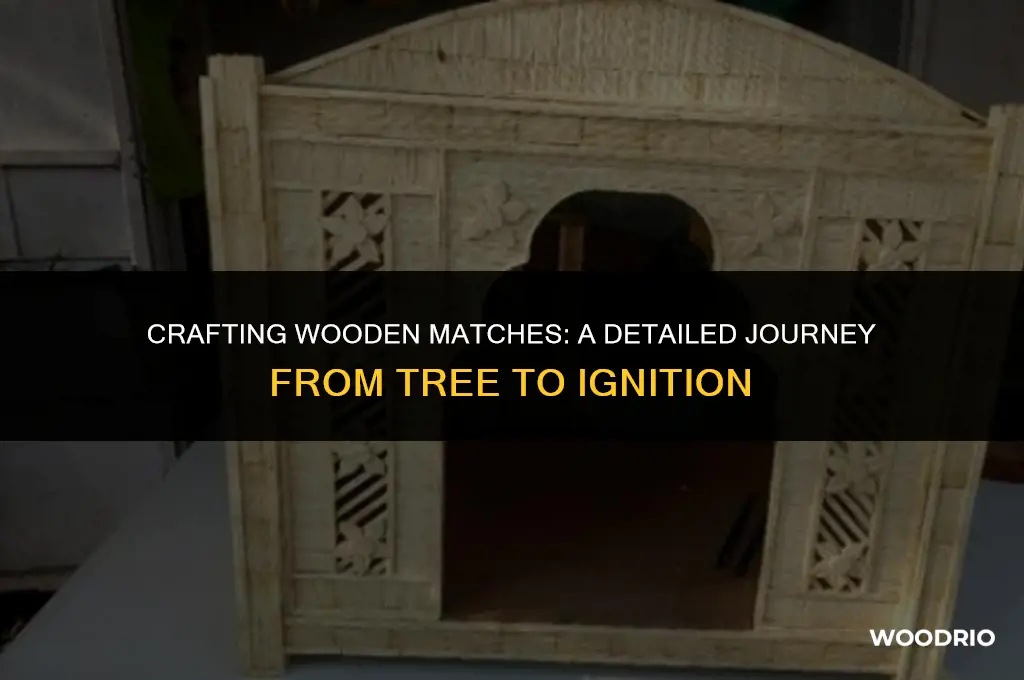 how are matches made of wood