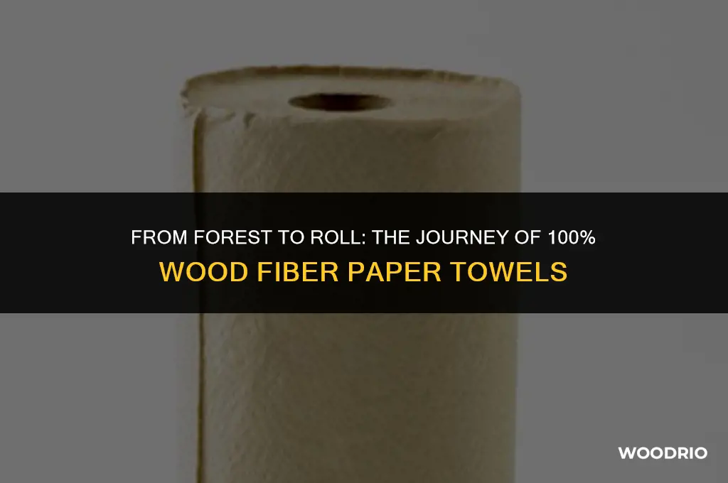 how are paper towels made from 100 wood fibers
