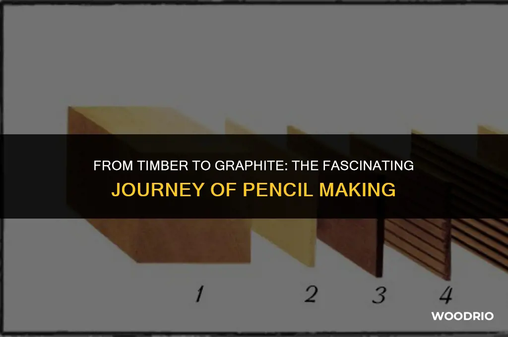 how are pencils made from wood