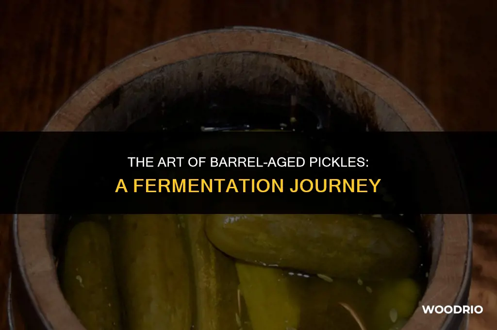 how are pickles made in a wooden barrel