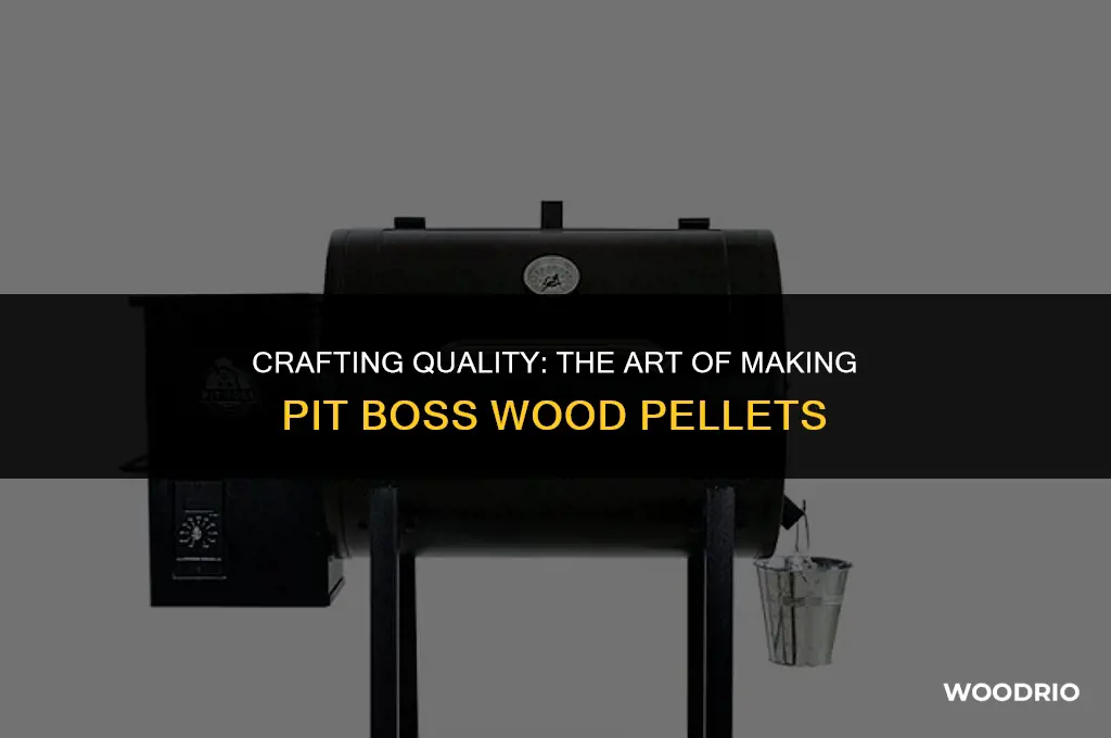 how are pit boss wood pellets made