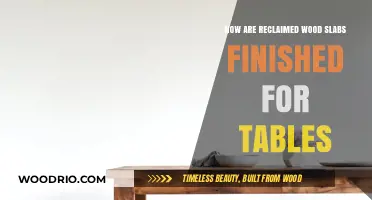 Transforming Reclaimed Wood Slabs into Stunning Tabletops: Finishing Techniques