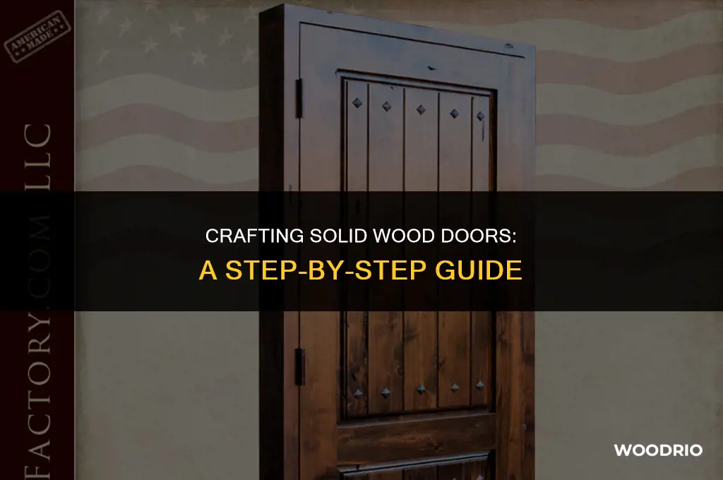 how are solid wood doors made