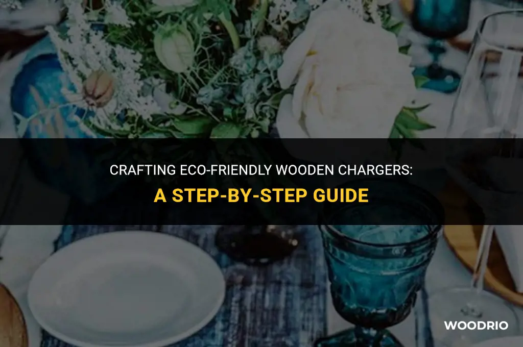 how are the round wooden tree chargers made