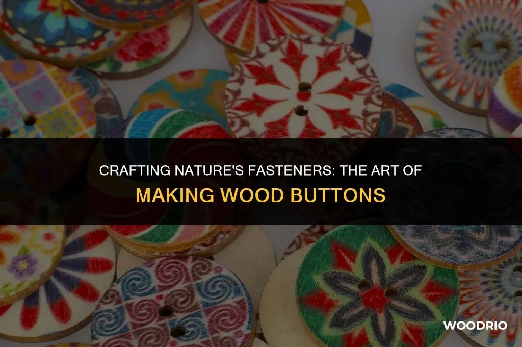 how are wood buttons made