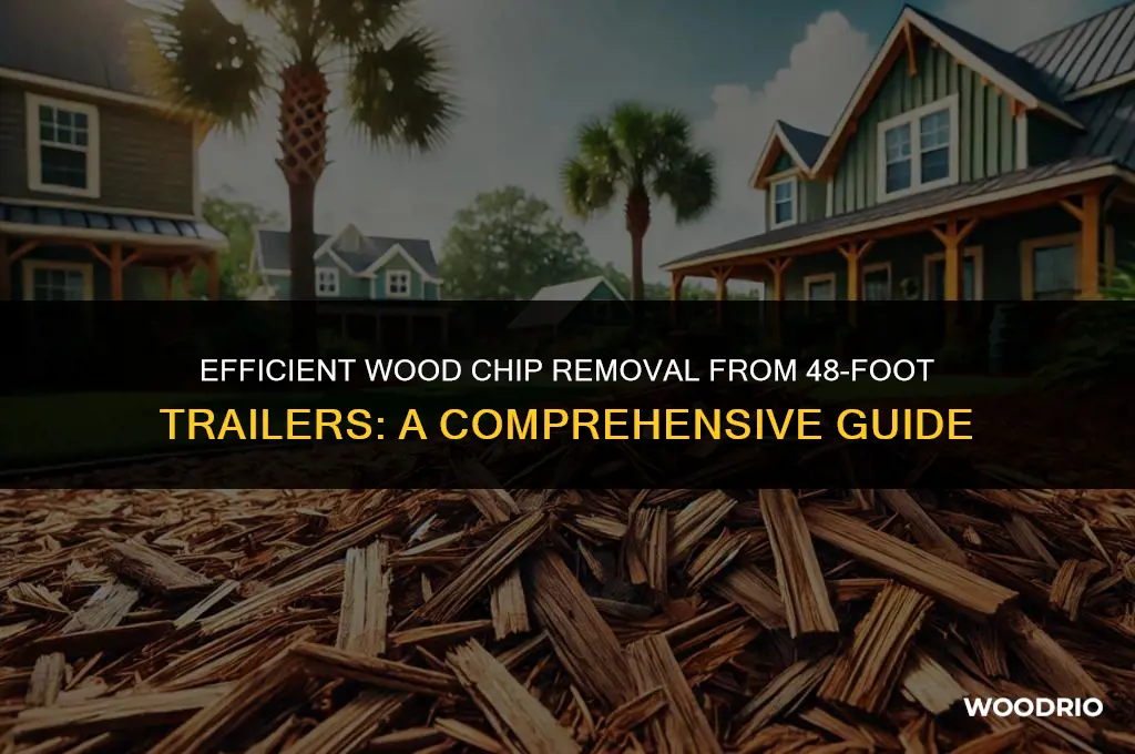 how are wood chips removed from 48 foot trailers