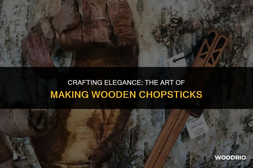 how are wood chopsticks made