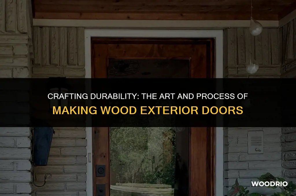 how are wood exterior doors made