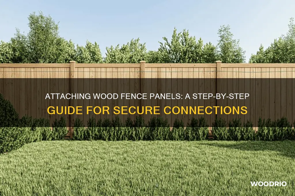 how are wood fence panels attached to each other