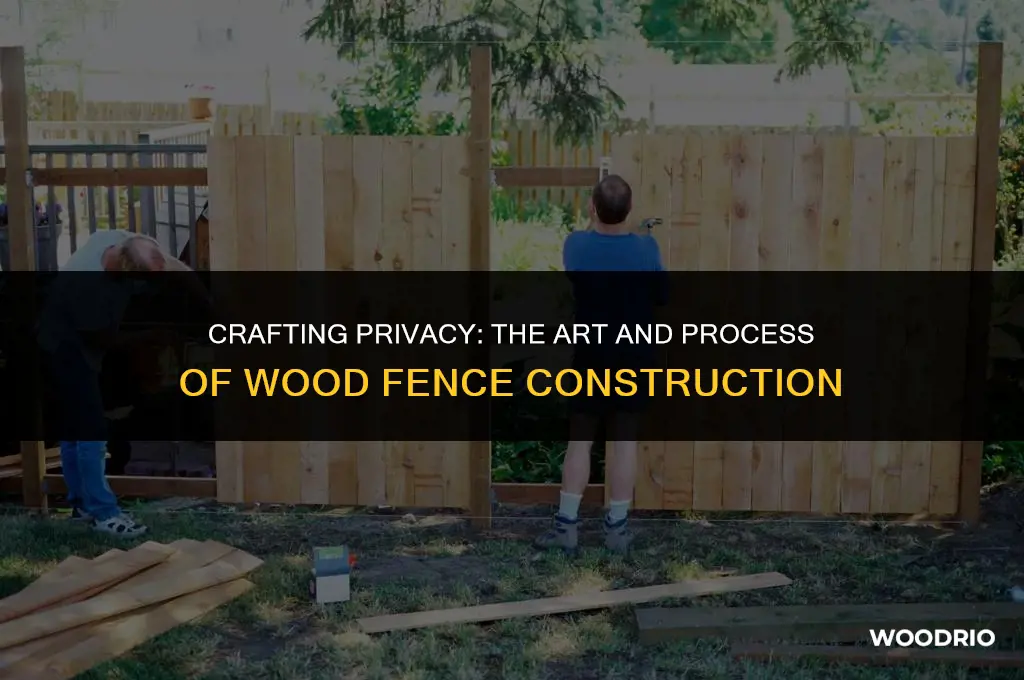 how are wood fences made