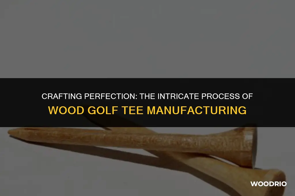 how are wood golf tees made