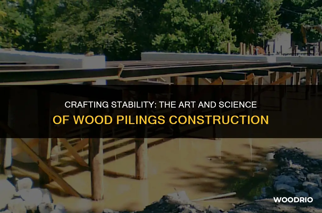how are wood pilings made
