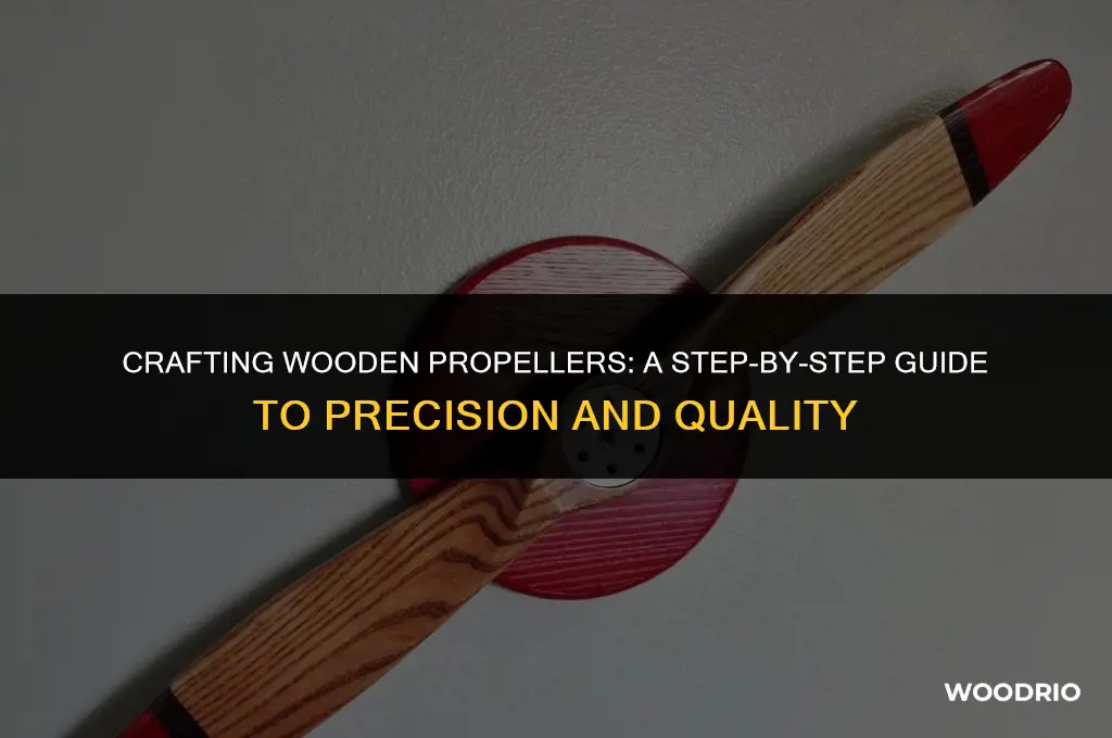 how are wood propellers made