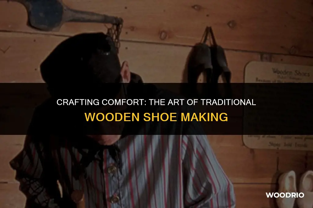 how are wood shoes made