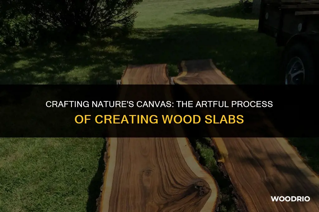 how are wood slabs made
