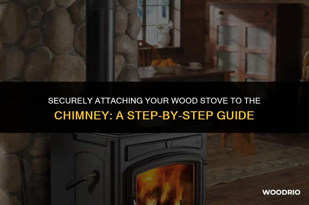 how are wood stove attached to chimney