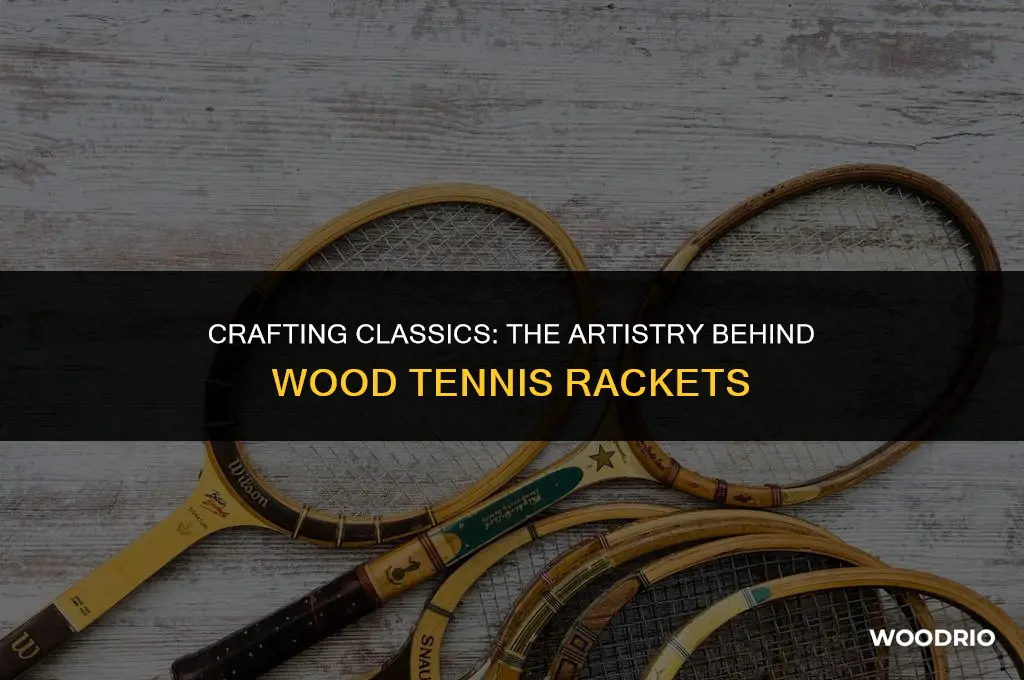how are wood tennis rackets made