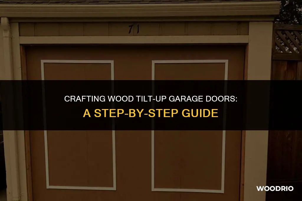 how are wood tilt up garage doors made