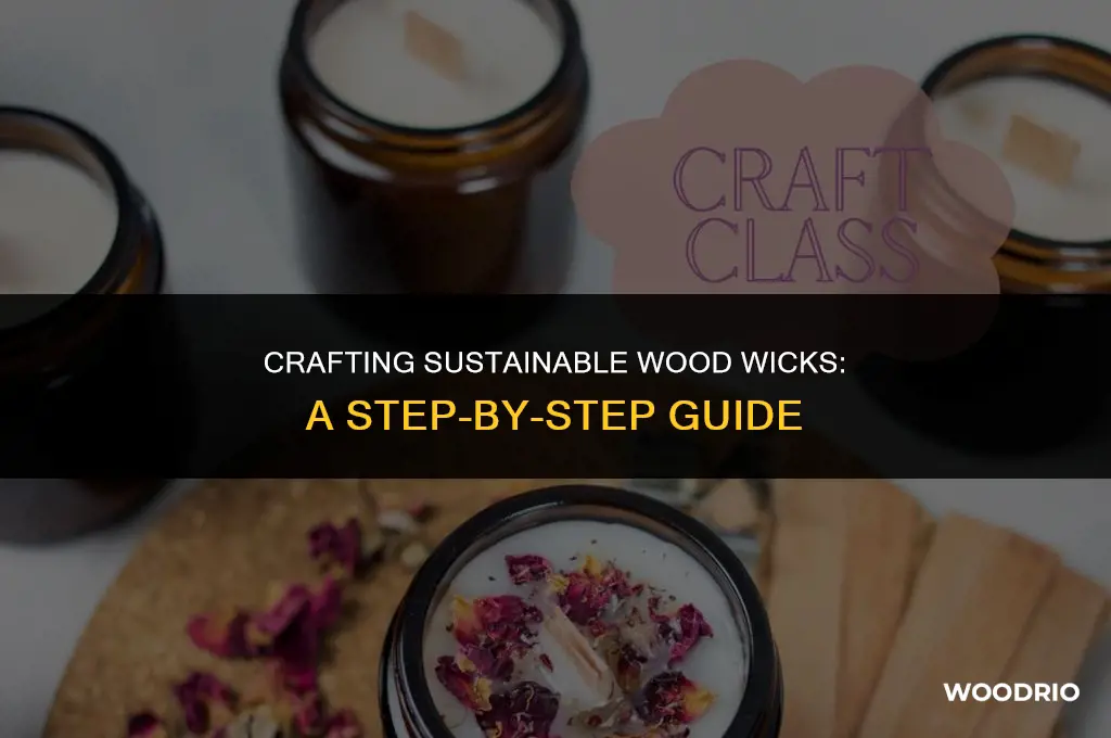 how are wood wicks made