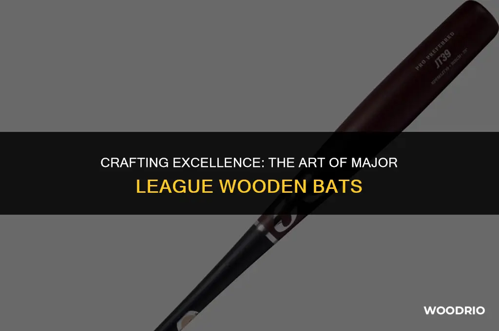 how are wooden bats made for the major leagues