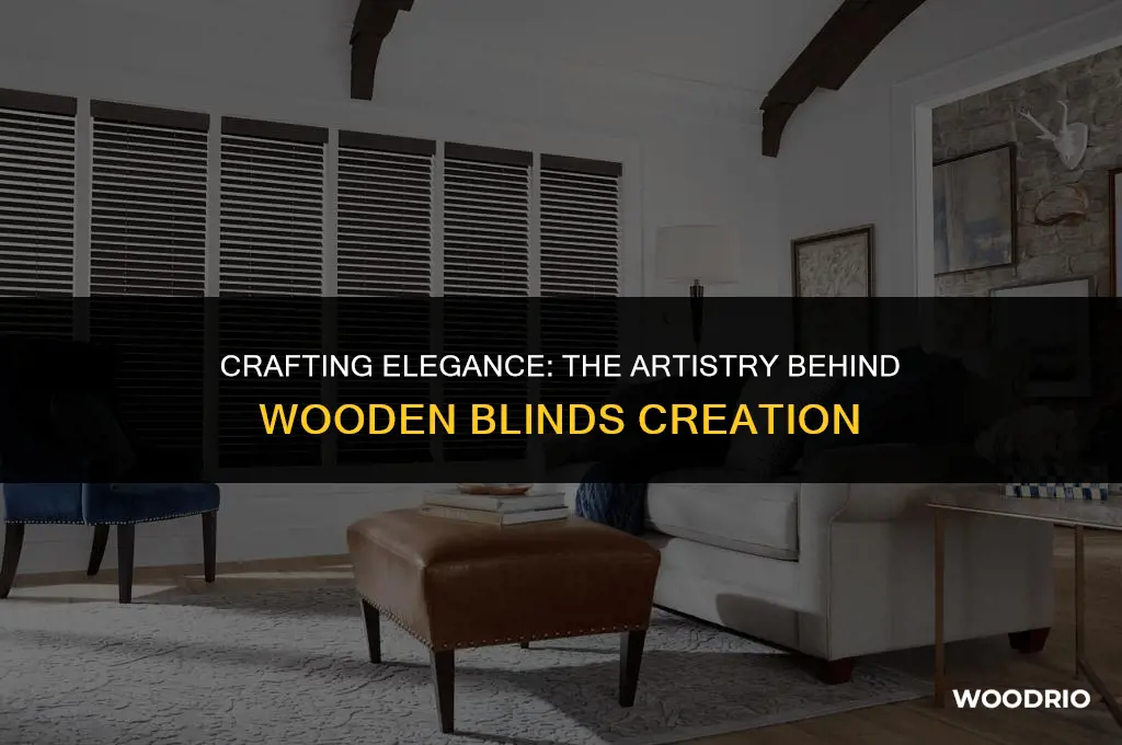 how are wooden blinds made
