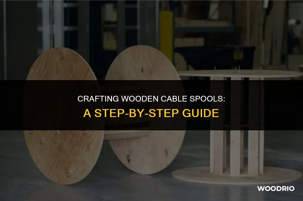 how are wooden cable spools made