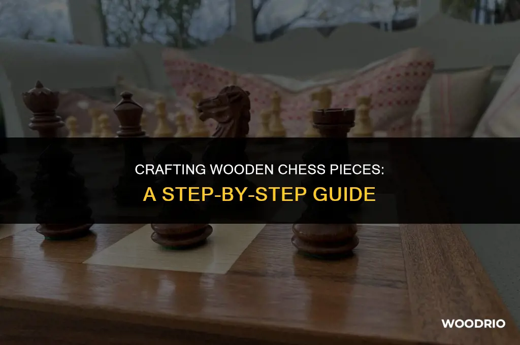 how are wooden chess pieces made