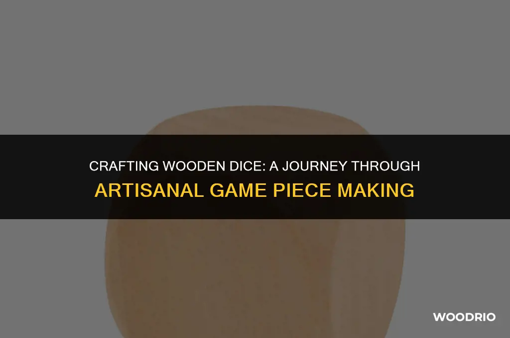 how are wooden dice made