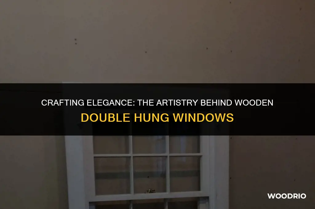 how are wooden double hung windows made